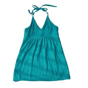 Victoria's Secret Teal Sundress with silver accents